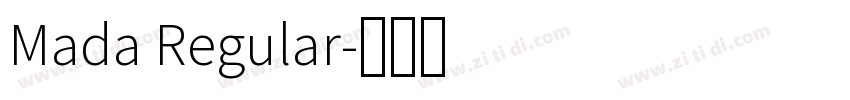 Mada Regular字体转换
